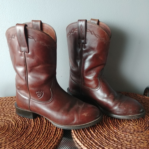 Ariat Mens leather Heritage Roper boots size 7.5